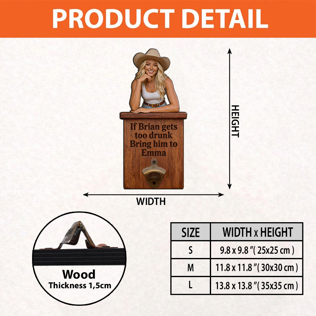 Last Call Landing - Personalized Couple Wall Bottle Opener
