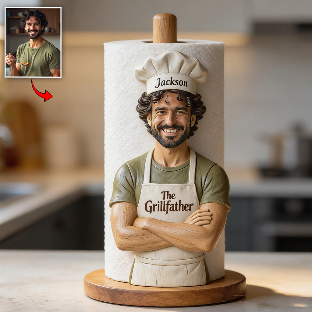 Best Chef In The World - Personalized Father Paper Towel Stand