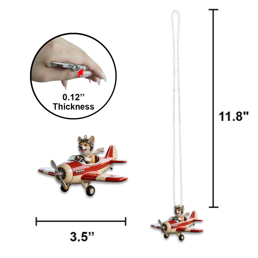 Dog Mom Gift, Pet Mom, Dog Cat Lovers - Personalized Dog Car Ornament