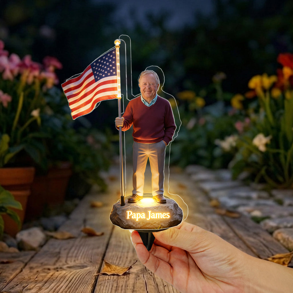 Celebrate 4th Of July - Personalized Family Solar Acrylic Light