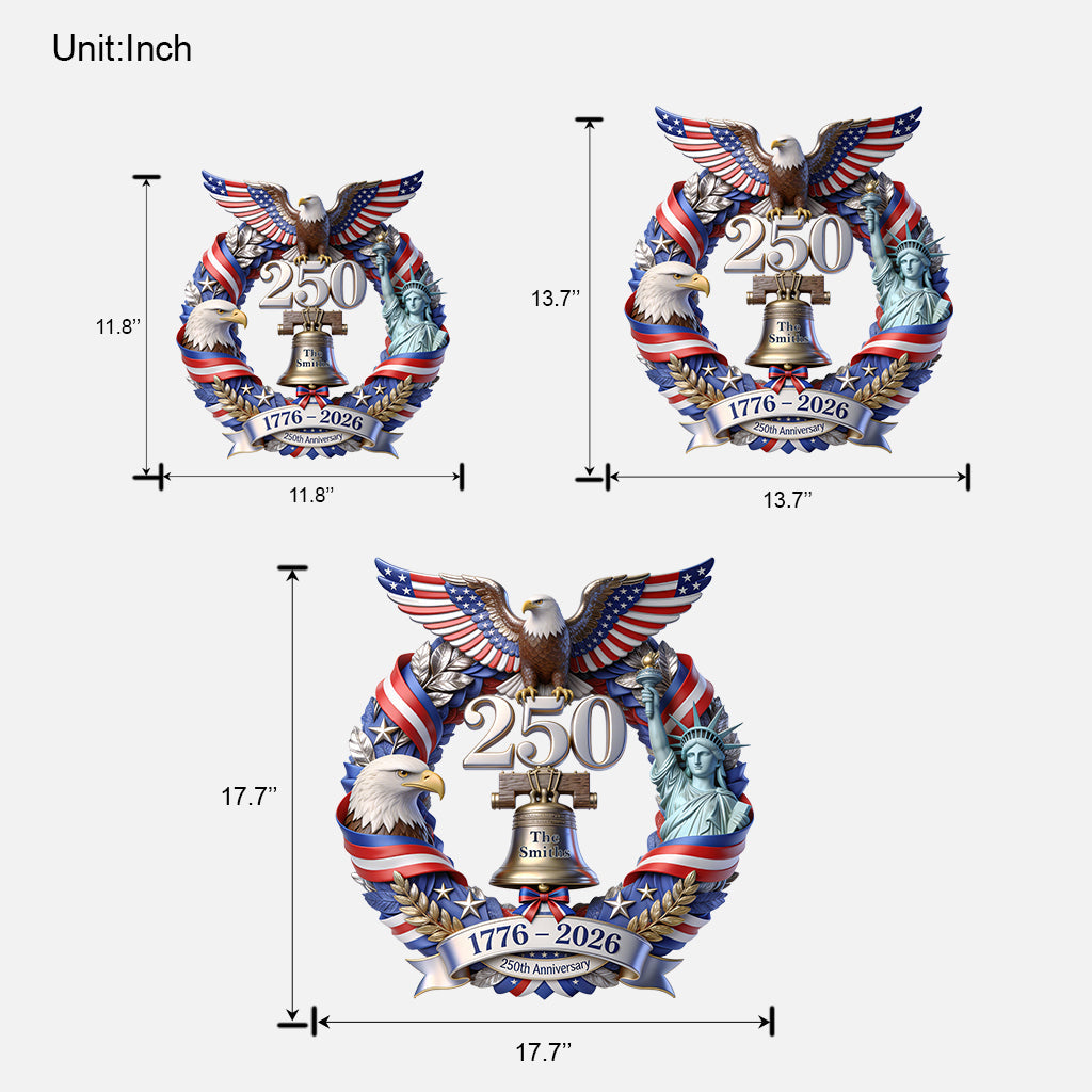 250 Years Of America - Personalized Patriot Custom Shaped Wood Sign