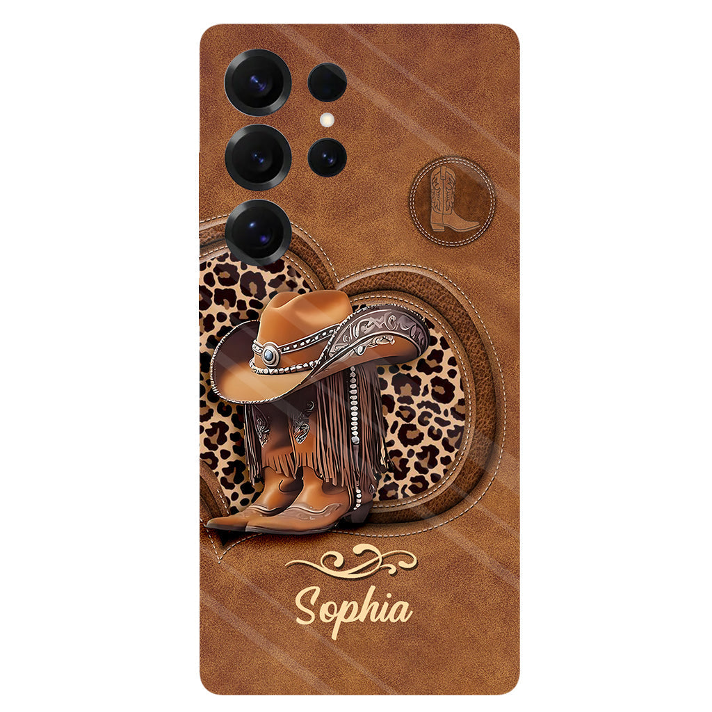 Cowgirl Boots - Personalized Cowgirl Full Print Phone Case