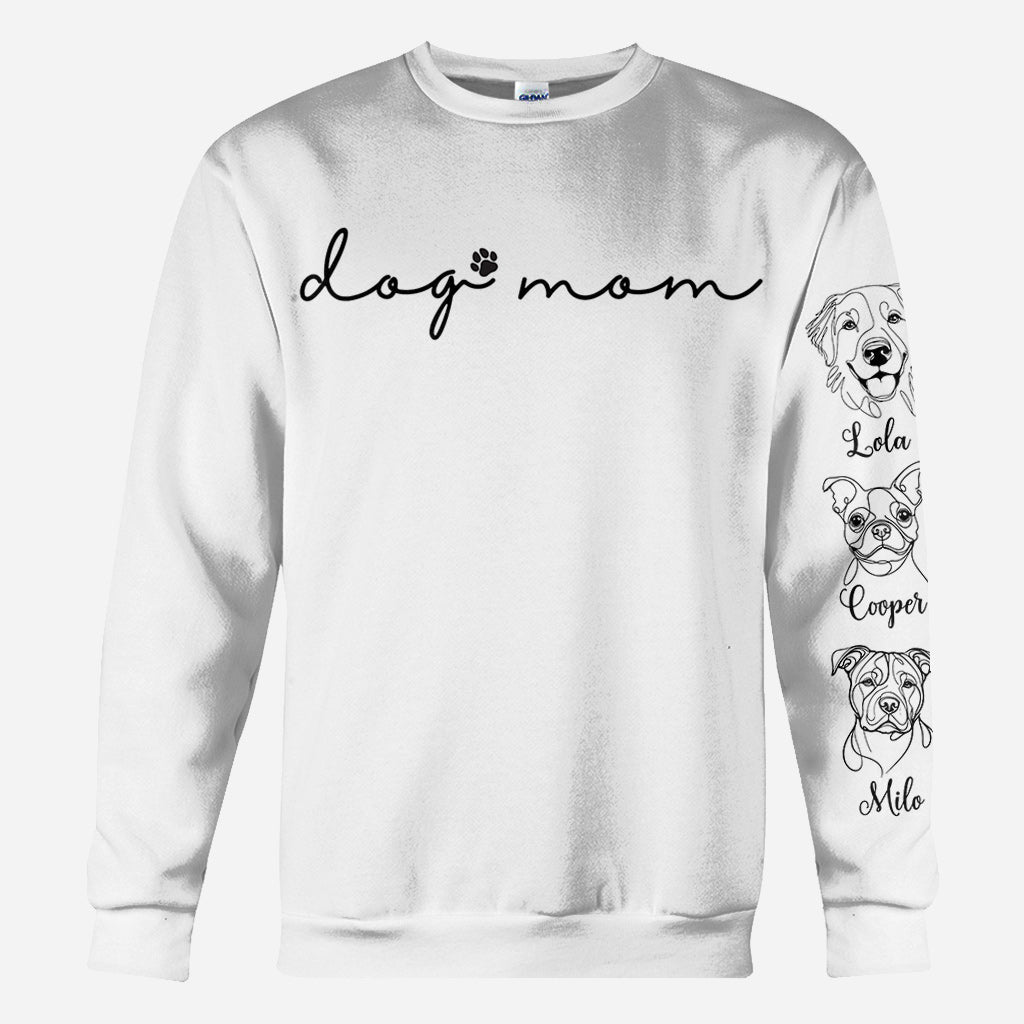 Dog Mom - Personalized Dog All Over Shirt