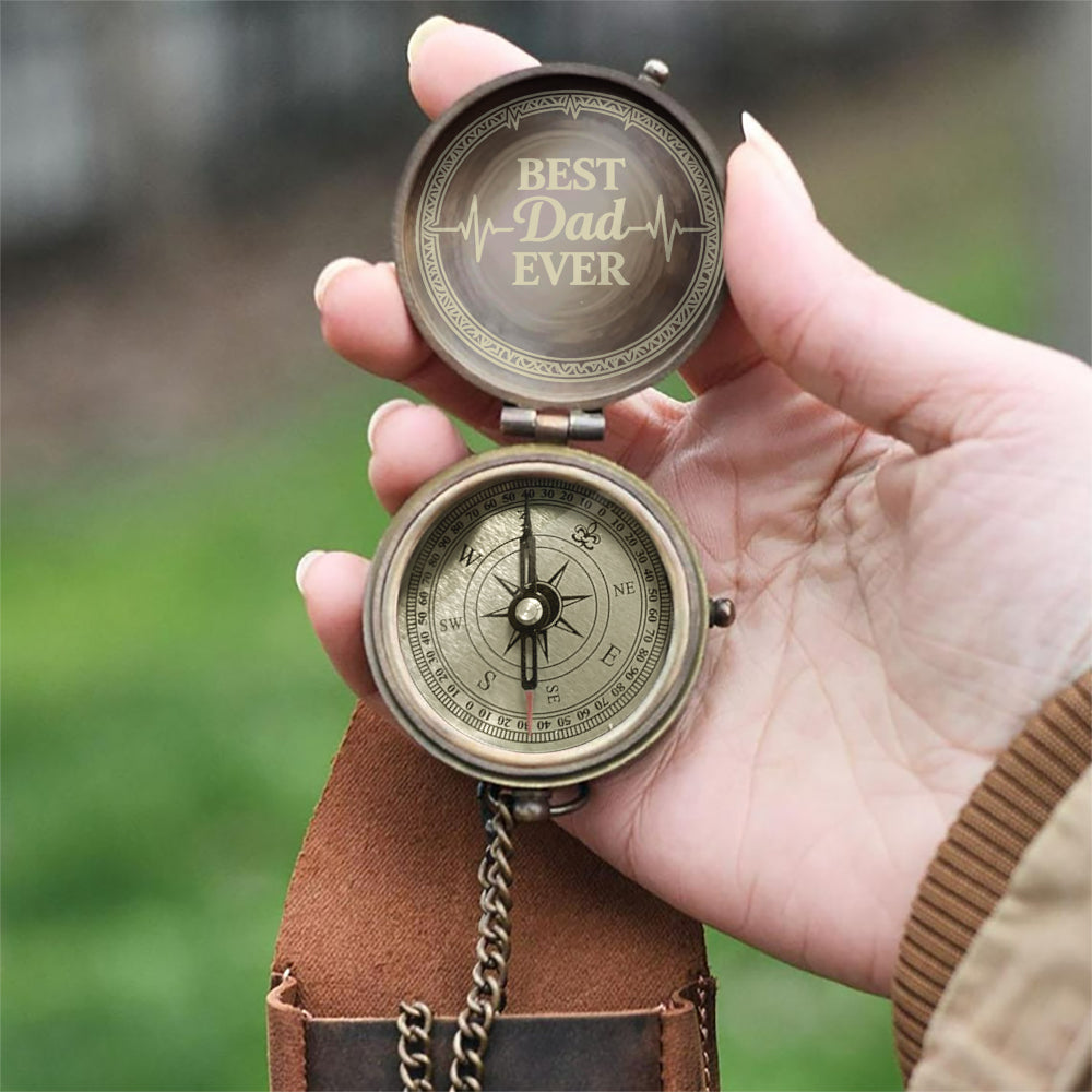 Best Dad Ever - Personalized Father Compass