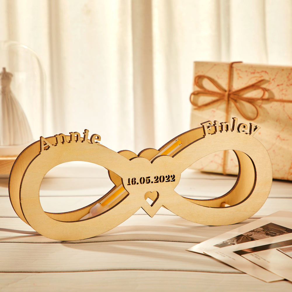 Forever In My Heart - Personalized Couple Infinity Lamp