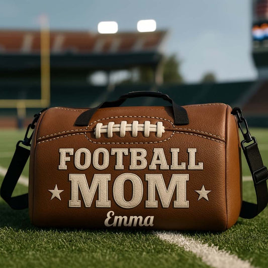 Football Mom/ Dad/ Nana/ Papa/ Uncle/ Aunt.... - Personalized Football Duffle Bag