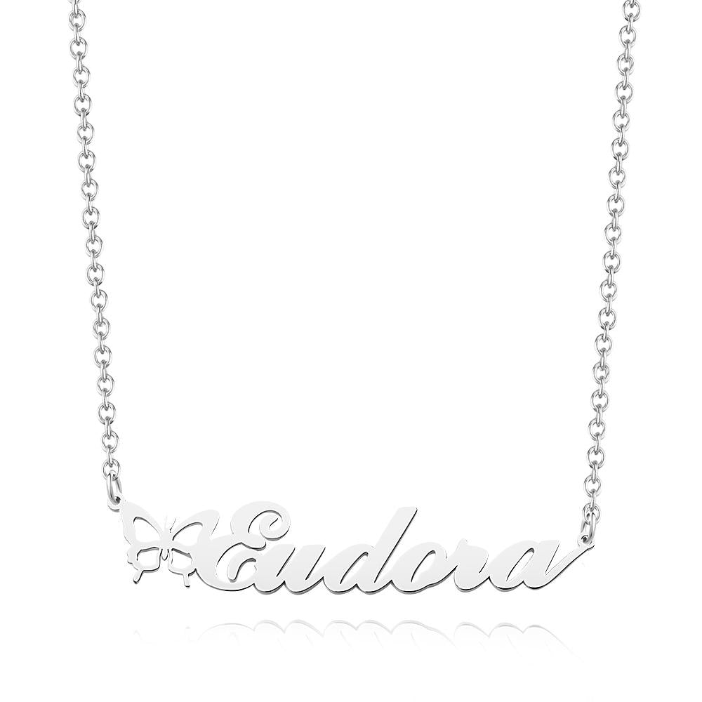 Any Name Butterfly - Personalized Name Necklace