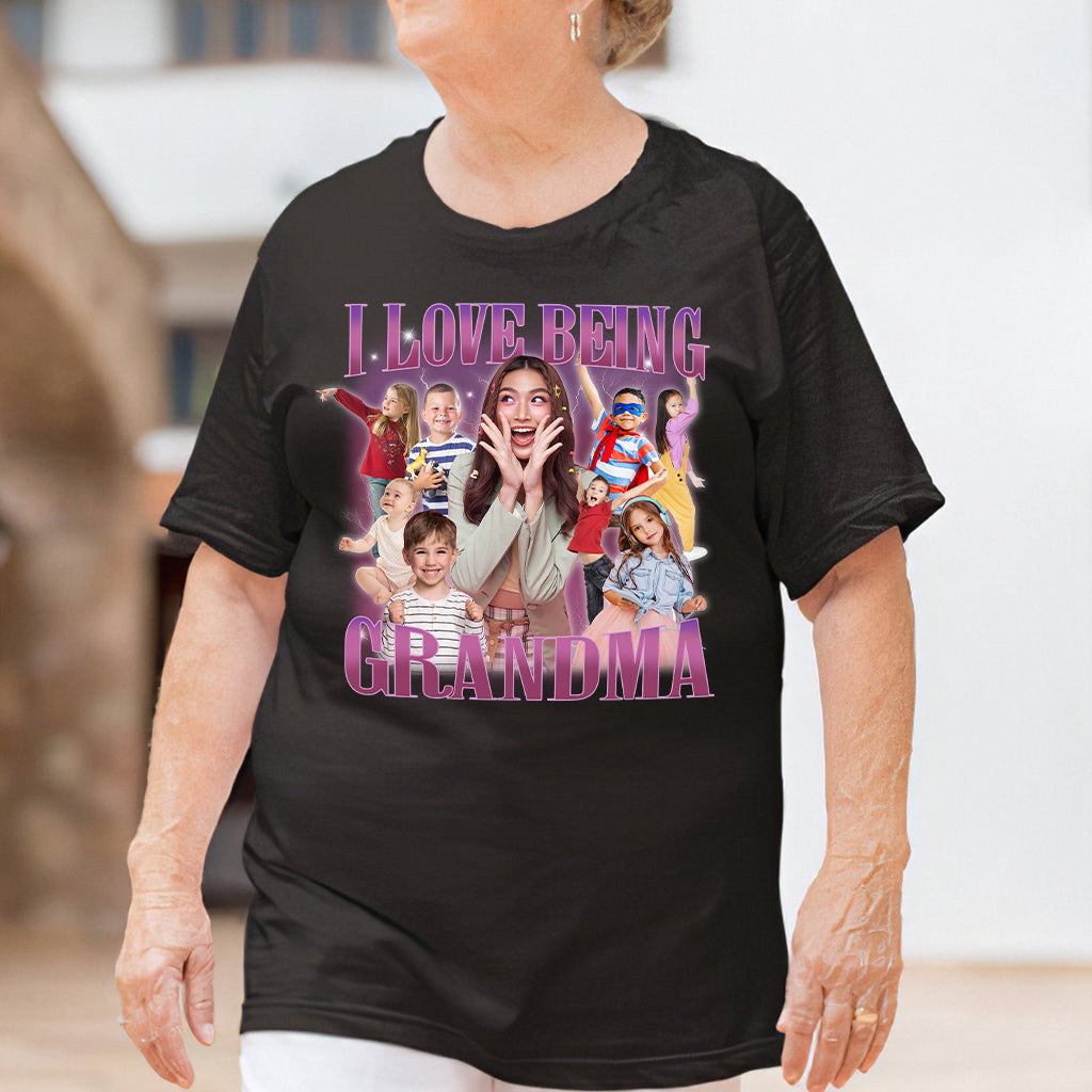 I Love Being Grandma/ Nana/ Mimi/ Gigi... - Personalized Grandma T-shirt And Hoodie
