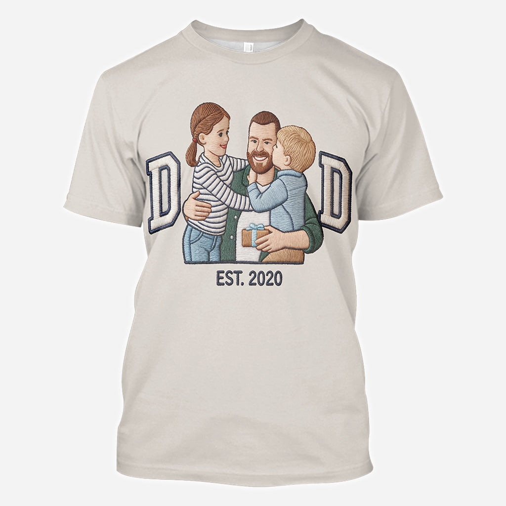 Dad Established - Personalized Father All Over Shirt