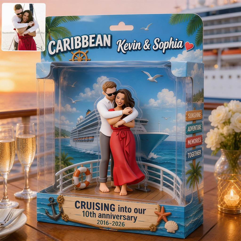 Any Photo Cruise Memories - Personalized Cruising Acrylic Display Box
