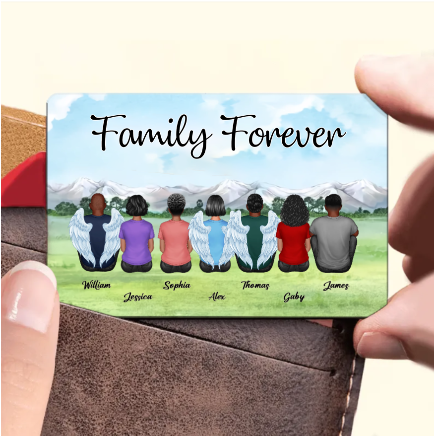 Personalized Brothers & Sisters Forever Poster or Canvas, Keychain, Plaque, Ornament, Wallet Card - Perfect Gift for Siblings, Memorial Keepsake