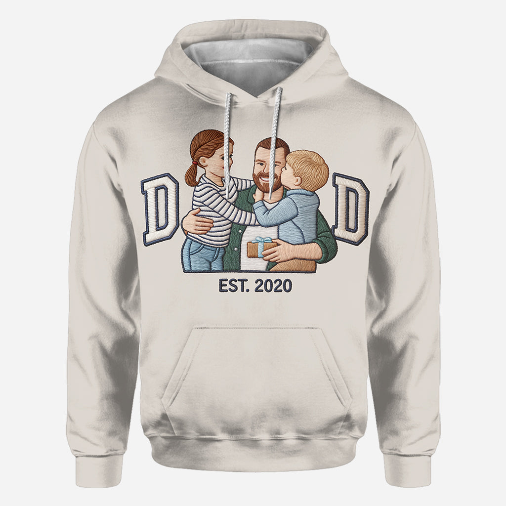 Dad Established - Personalized Father All Over Shirt