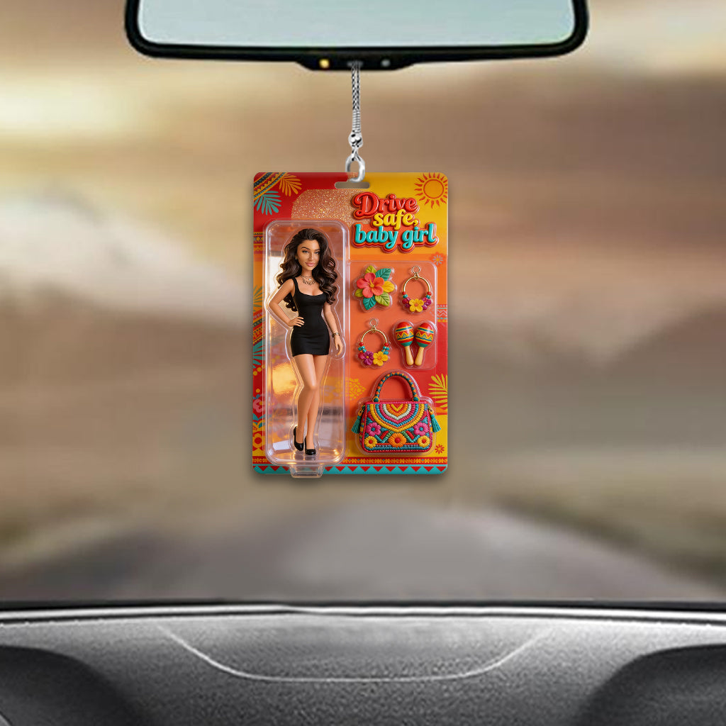 Latina Vibes, Latina Women Gift - Personalized Latina Women Car Ornament