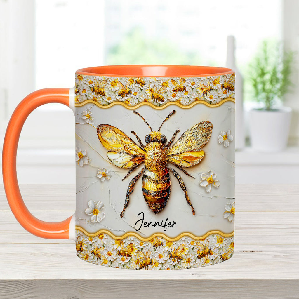 Beautiful Bees - Personalized Bee Accent Mug