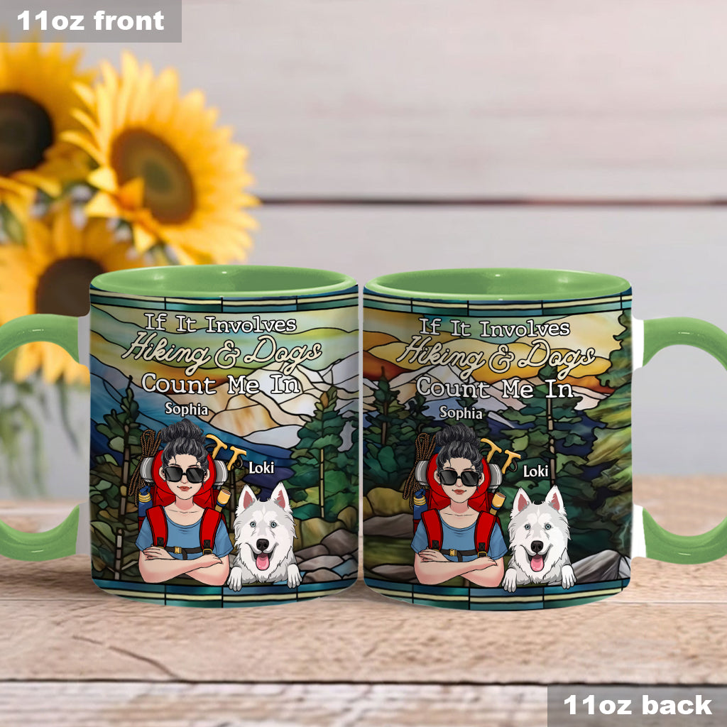 And She Lived Happily Ever After - Personalized Hiking Accent Mug