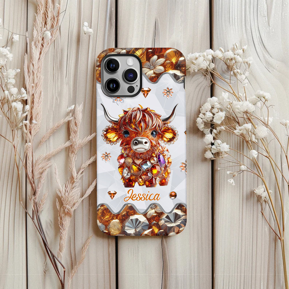 Just A Girl Who Loves Highland Cows - Personalized Full Print Phone Case