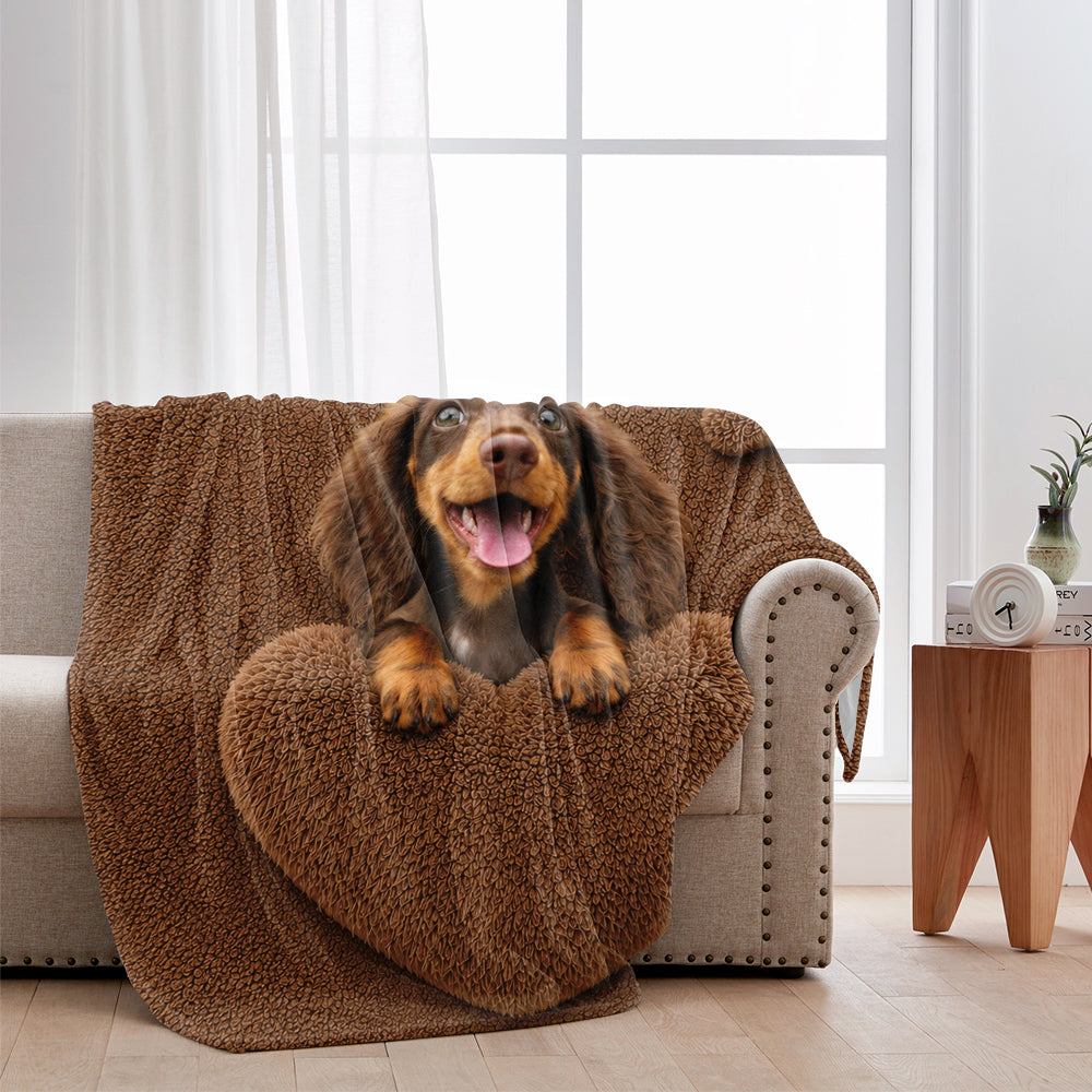 Heart Hugging Pet - Personalized Dog Blanket