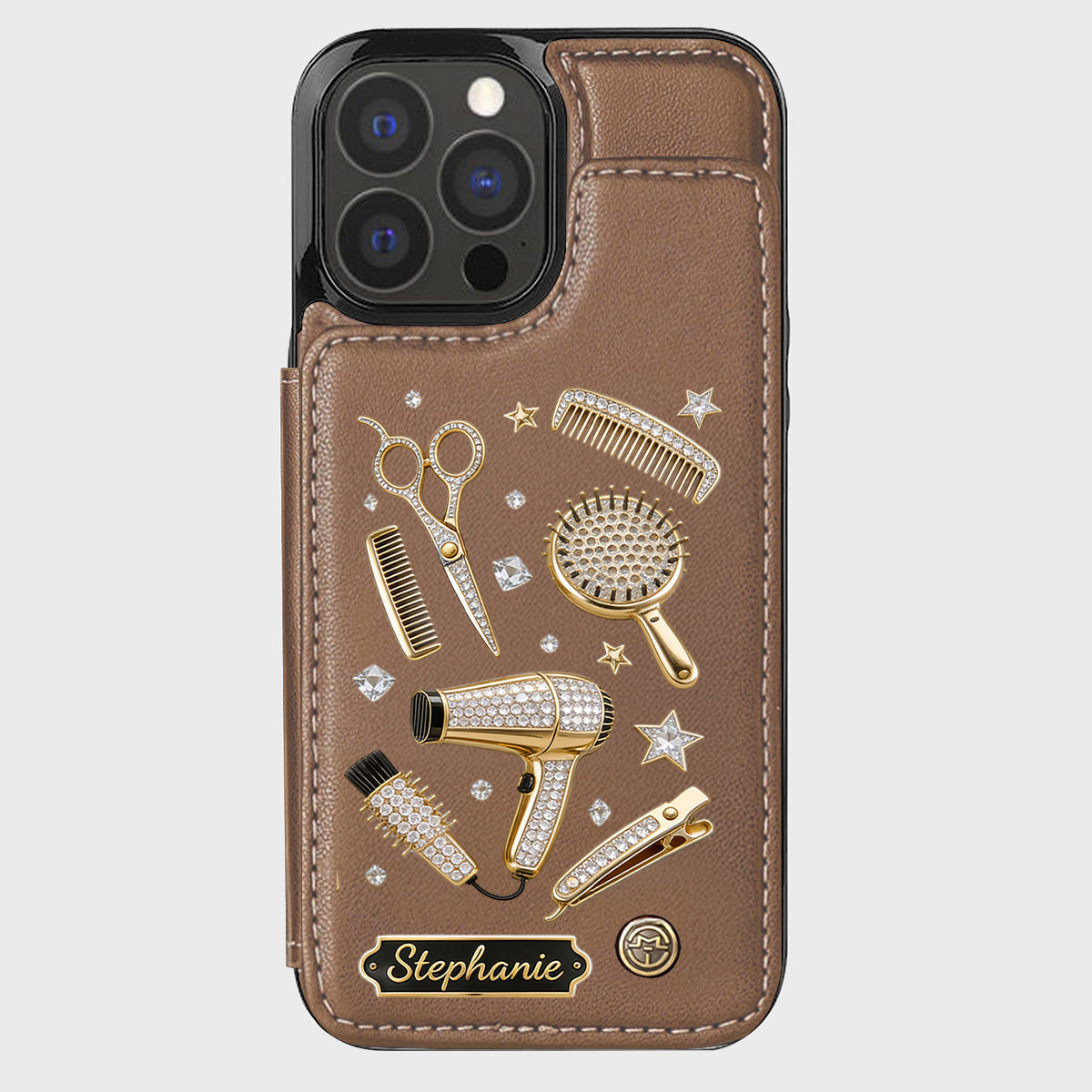 Hairdresser Scissors Salon Decor - Personalized Hairdresser Wallet Phone Case