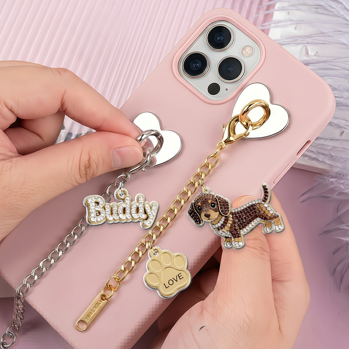 Any Pet Photo - Personalized Dog Dangling Charms