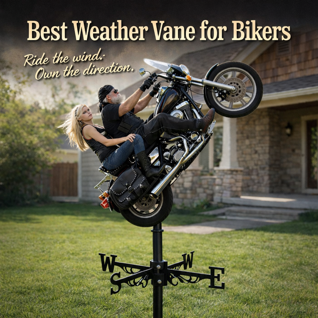 Biker Gift, Motorbike Lovers Gift - Personalized Biker Weather Vane