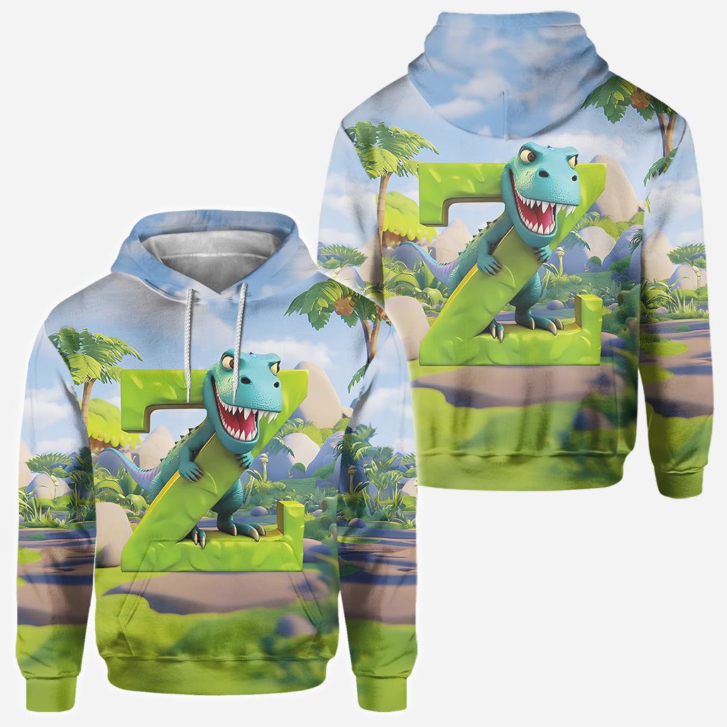 Dinosaur Alphabet - Personalized Kid All Over Shirt