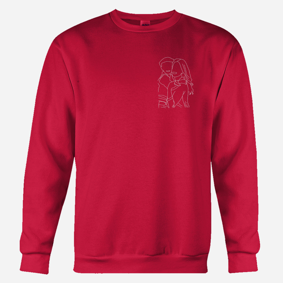 Custom Line Art - Personalized Kid Embroidered Sweater