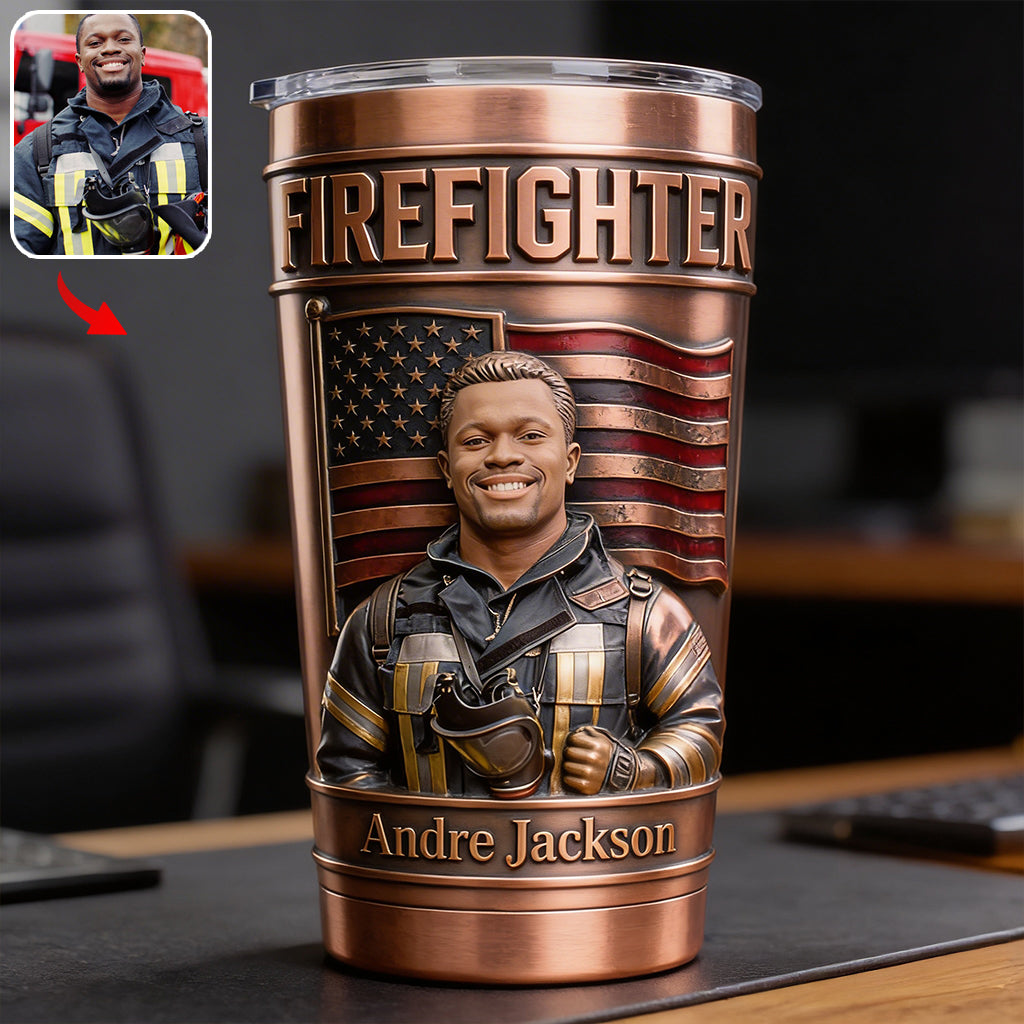 First In, Last Out - Personalized Firefighter Tumbler
