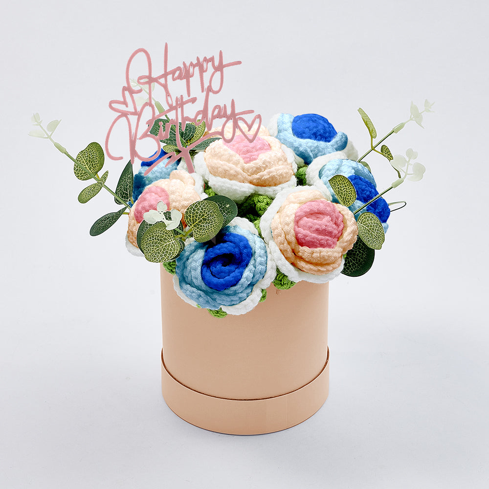 Congratulations Graduate - Personalized Graduation Crochet Flowers Graduation Gift Box