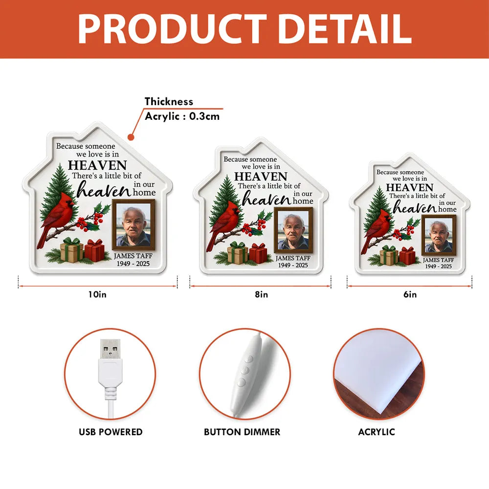 Memorial Acrylic Light Box for Loved One — A Heartfelt Tribute That Brings Heaven Closer Home