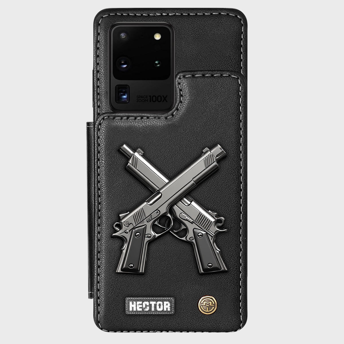 Crossed Pistols - Personalized Tactical equipment Wallet Phone Case