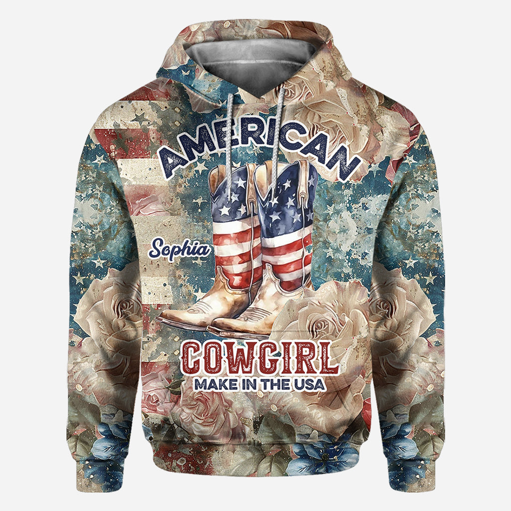 American Cowgirl - Personalized Country Girl All Over Shirt