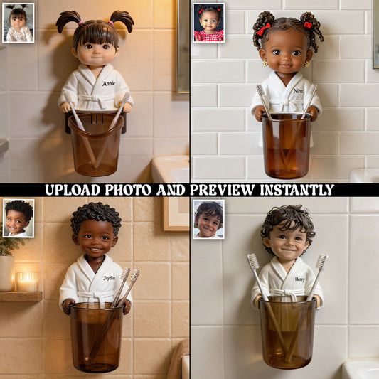 Brush Buddy - Personalized Kid Toothbrush Brush Holder
