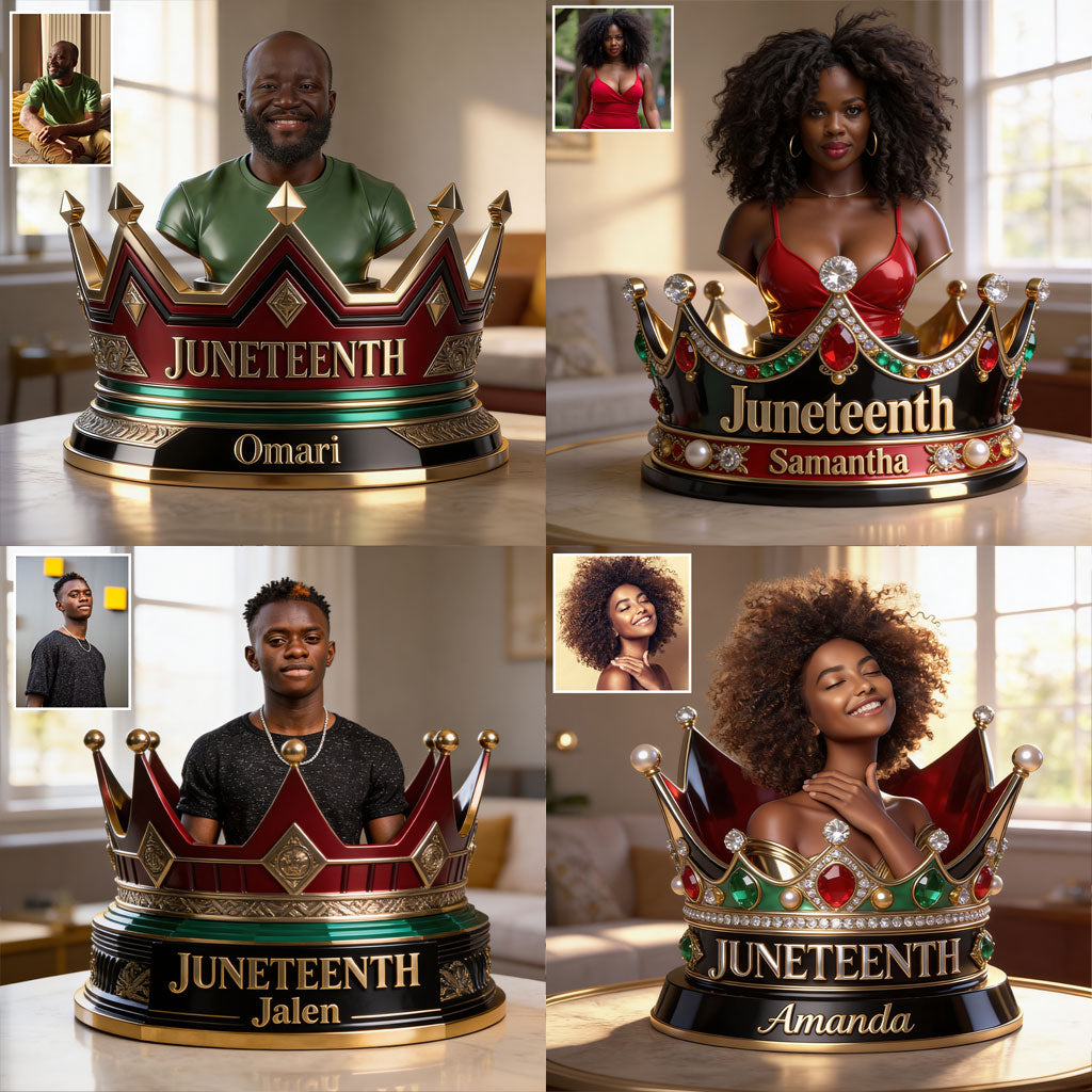 Juneteenth Custom From Photo - Personalized Juneteenth Custom Shaped Acrylic Plaque