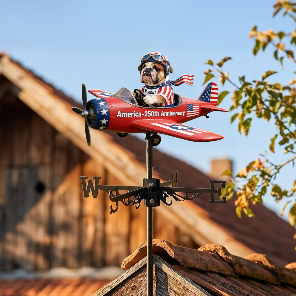 Happy Anniversary - Personalized Dog Weather Vane