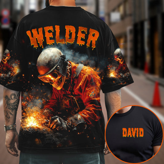 Gift For Welder Man - Personalized Welder All Over Shirt