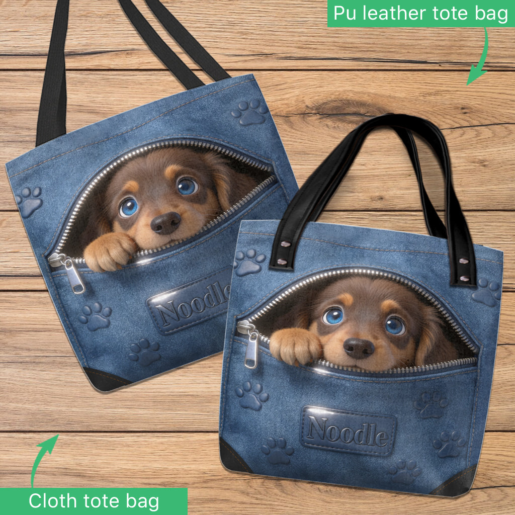 Custom Any Photo - Personalized Dog Tote Bag