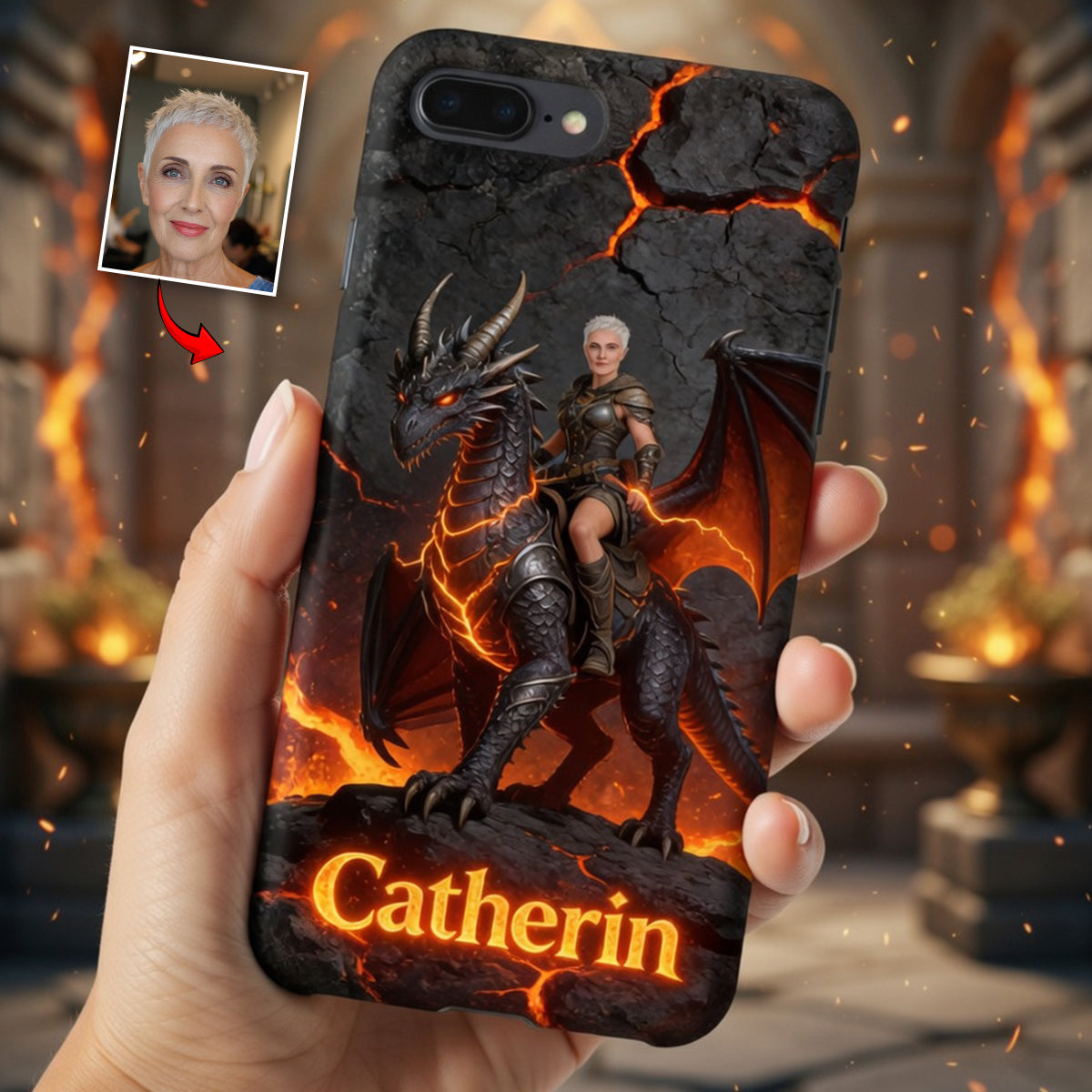 Flying With The Dragon - Personalized Dragon Full Print Phone Case