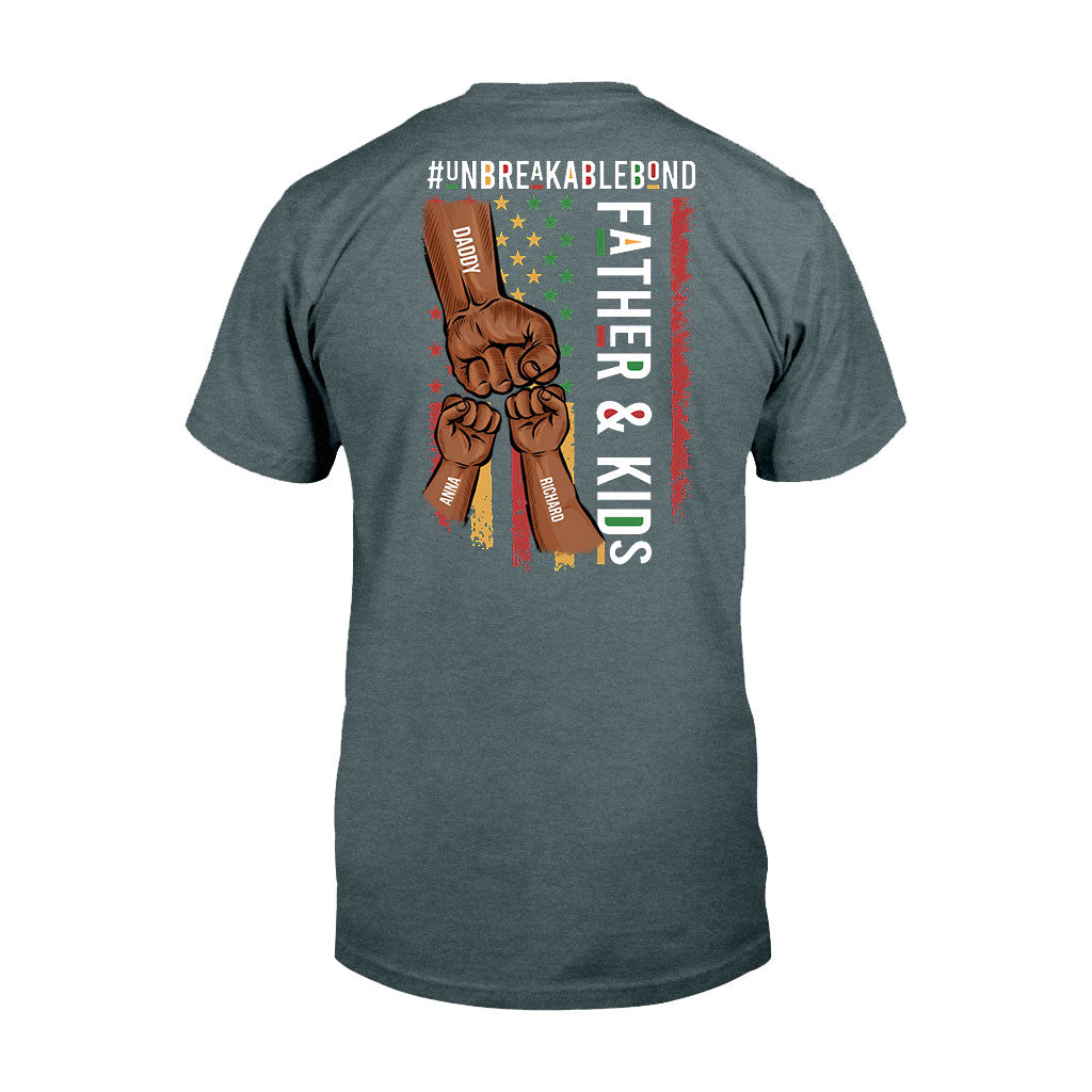Father & Son Unbreakablebond - Personalized African American T-shirt and Hoodie