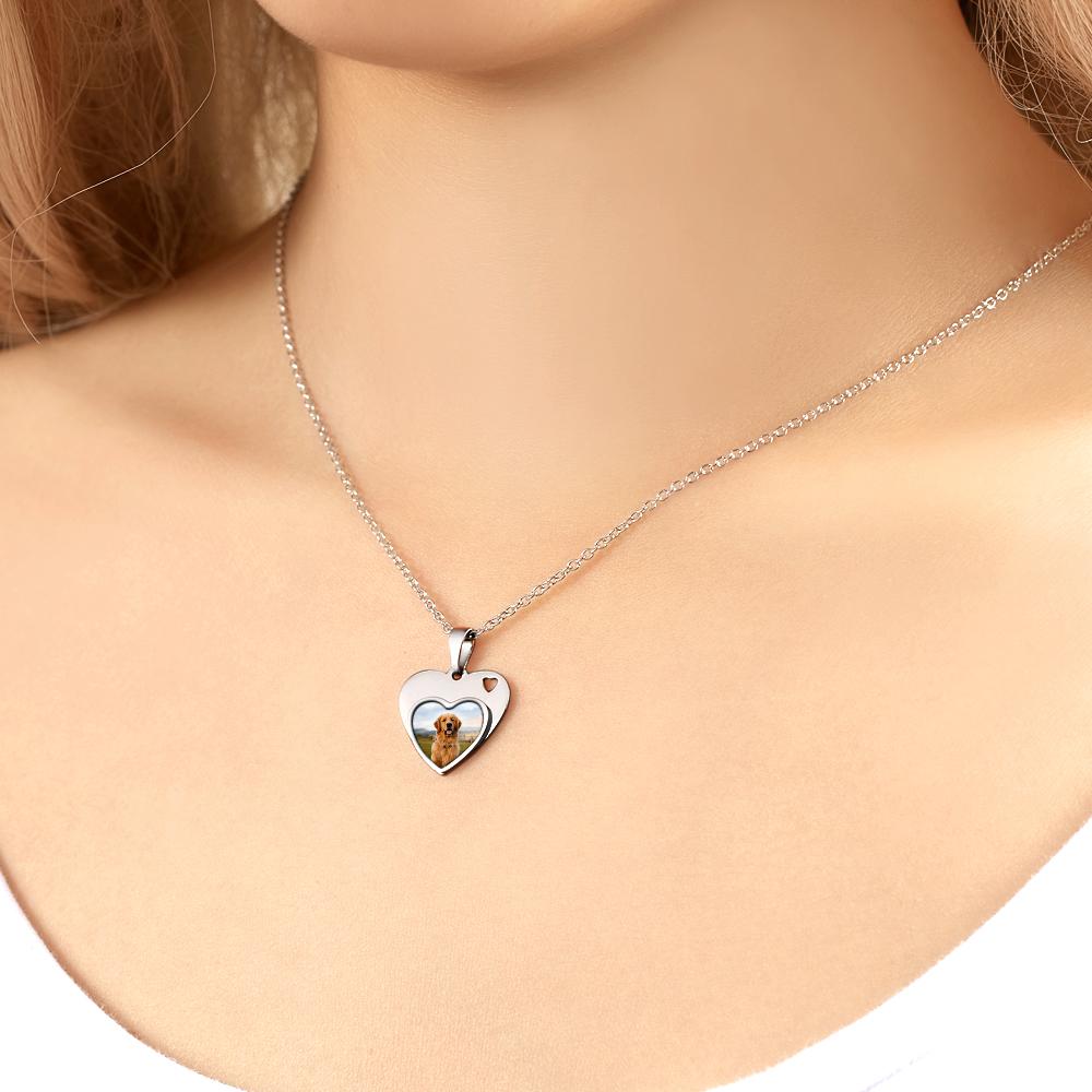 Forver Love - Personalized Black Filter Photo Necklace