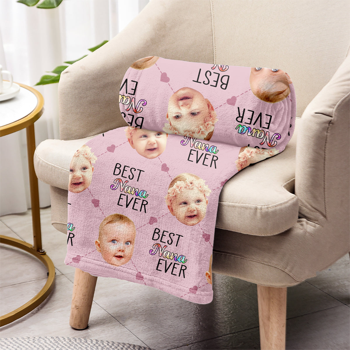 Best Grandma Mom Ever - Gift for grandma, mom, grandma - Personalized Blanket