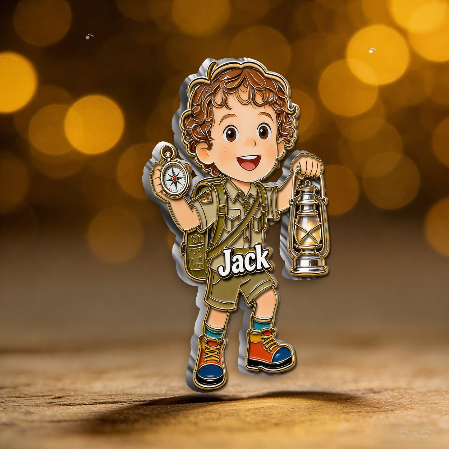 Happy Campers - Personalized Kid 3D Embossed Enamel Pin