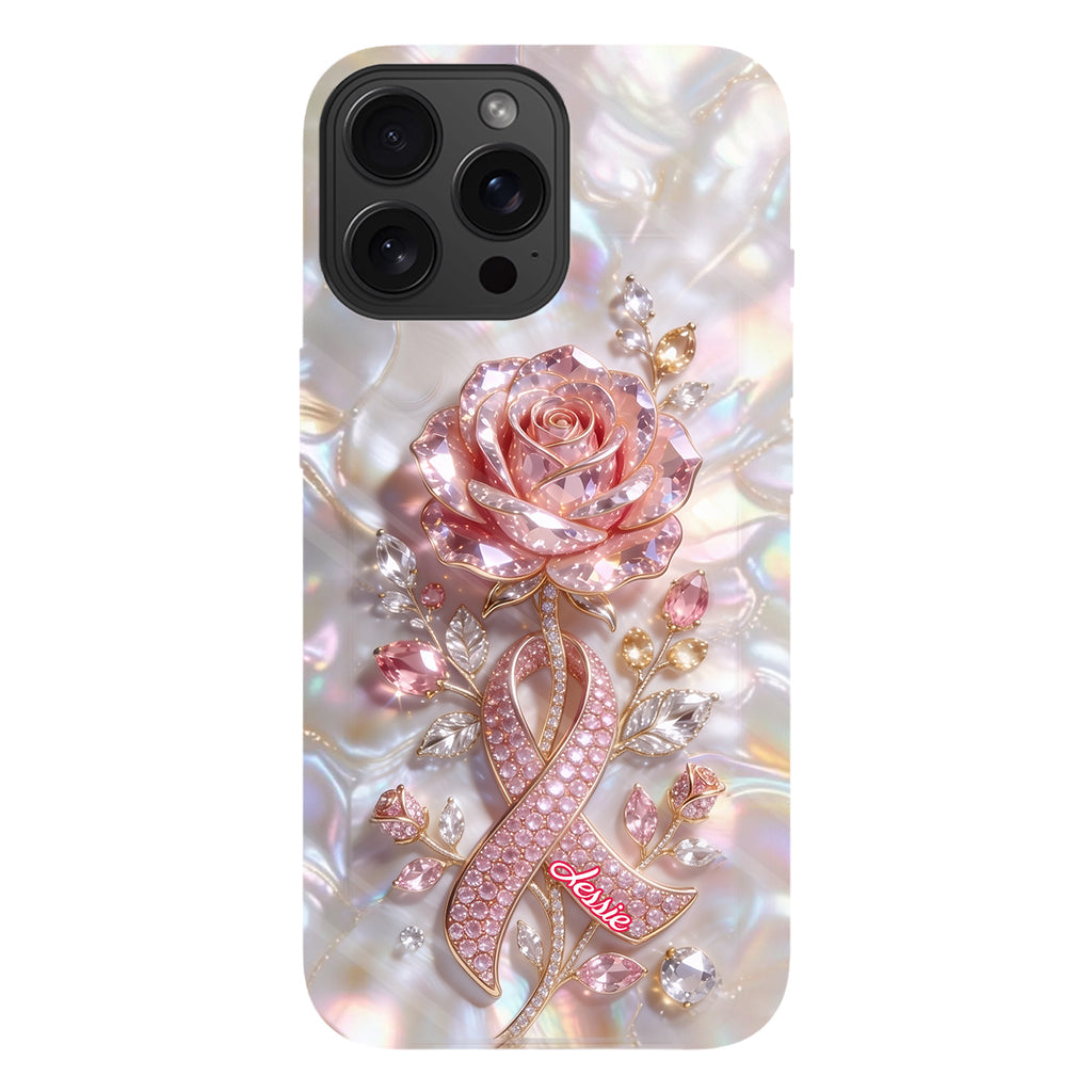 Faith Hope Love - Personalized Breast Cancer Awareness Full Print Phone Case
