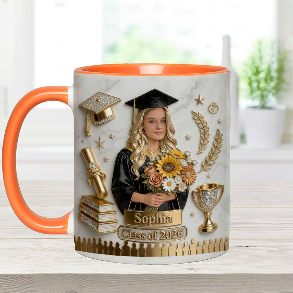 Happy Graduation! - Personalized Graduation Accent Mug
