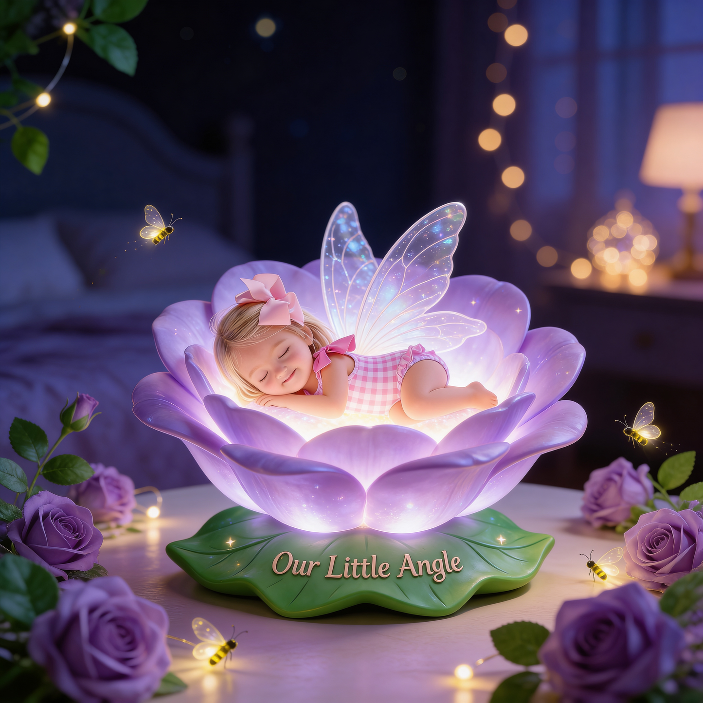 Gift for Your Little Angel - Personalized Kid Acrylic LED Night Light