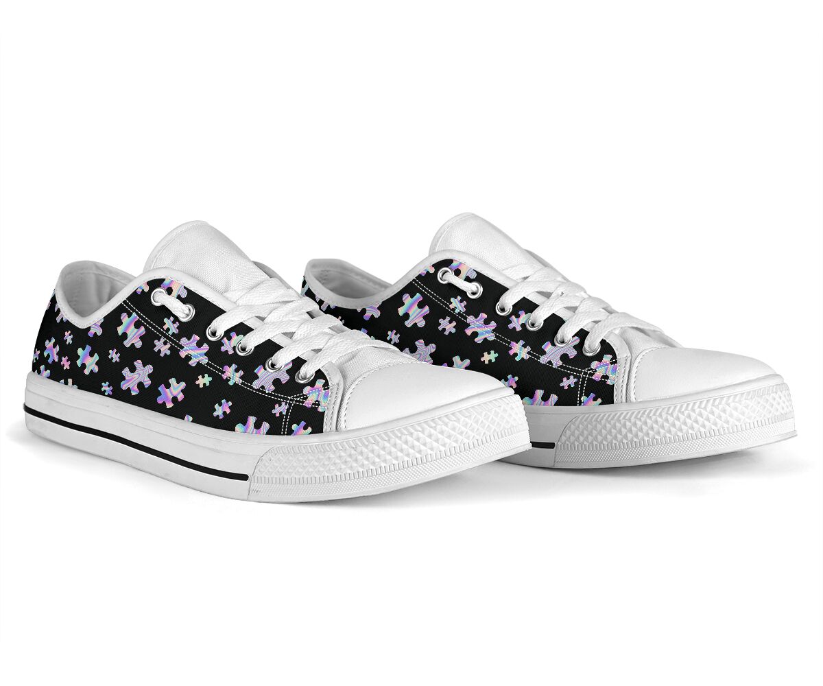 Autism Holographic Autism Awareness Low Top Shoes 0622