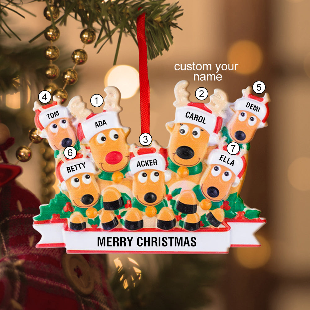 Any Family Name - Personalized Family Gift Ornament
