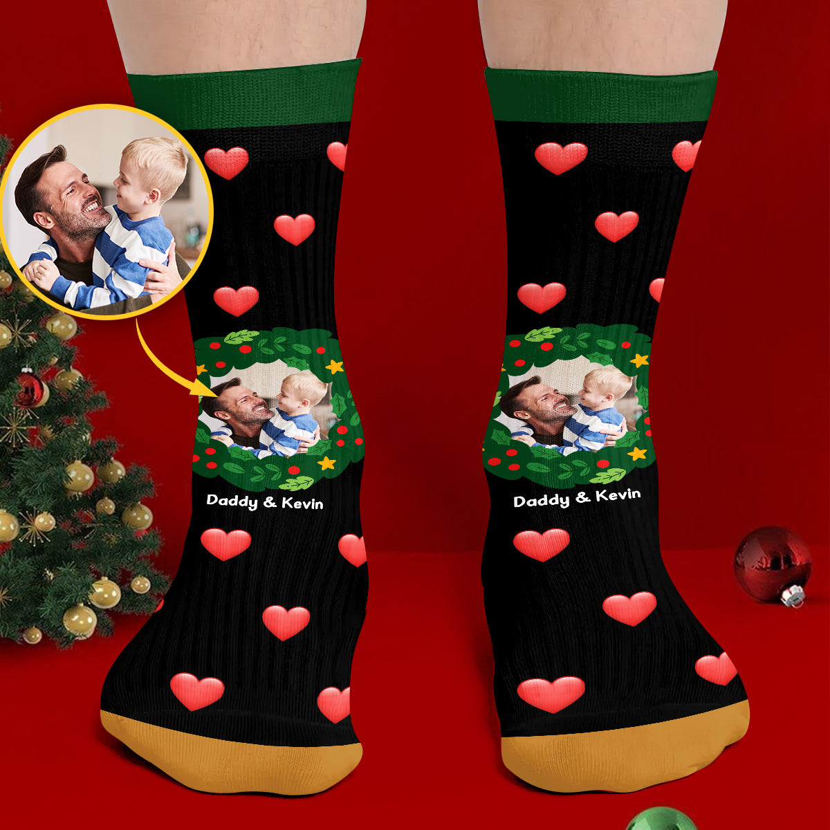Custom Family Photo Socks - Personalized Family Socks