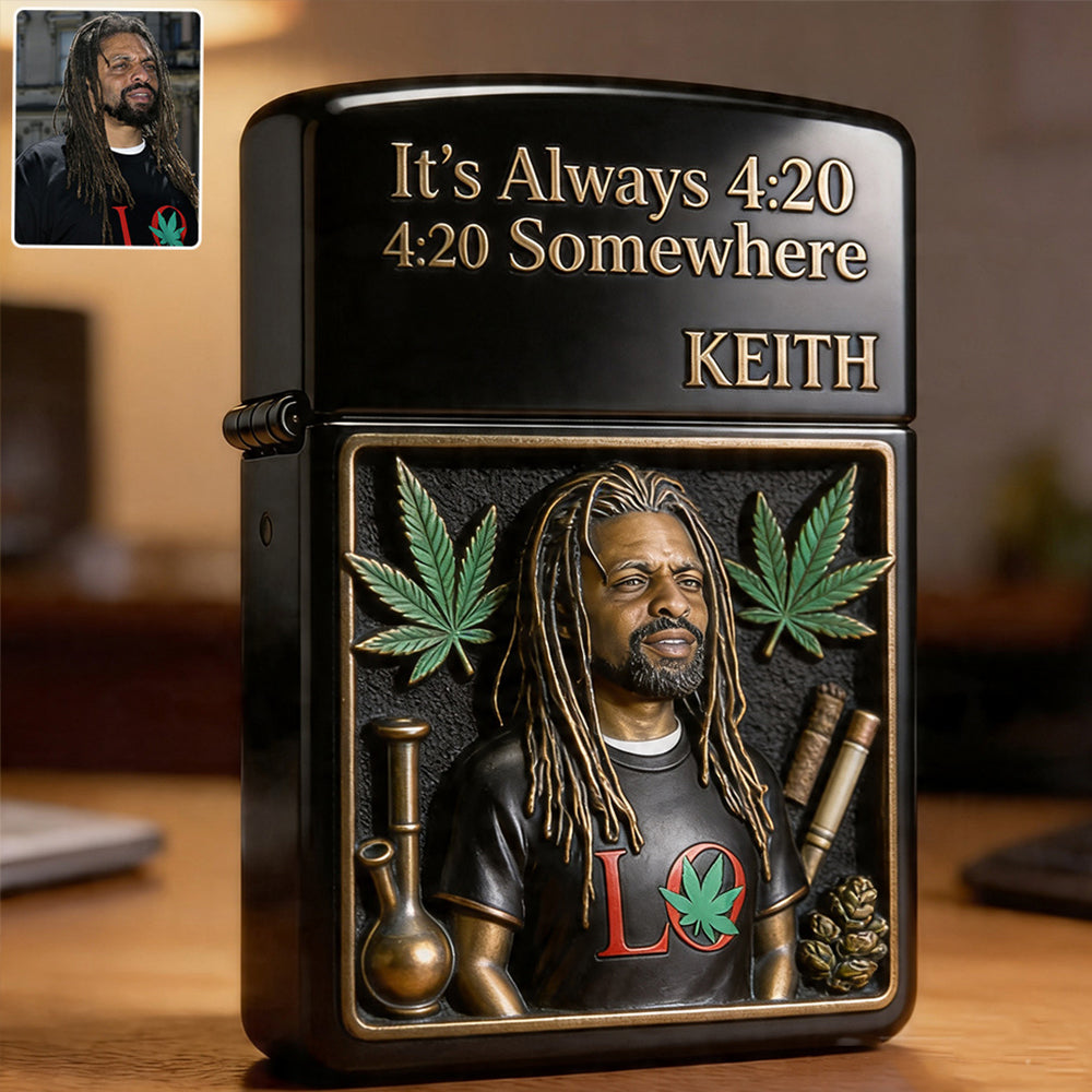 Cannabis Enthusiast, Custom From Any Photo - Personalized Weed Lighter