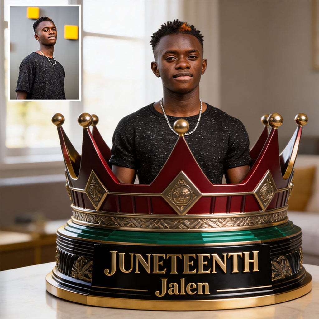 Juneteenth Custom From Photo - Personalized Juneteenth Custom Shaped Acrylic Plaque
