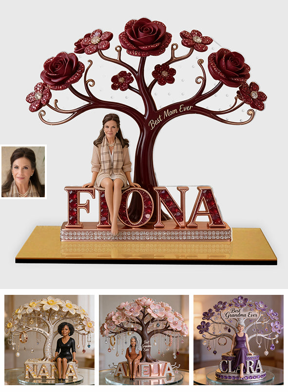 Best Mom, Grandma Ever - Personalized Mother Jewelry Holder